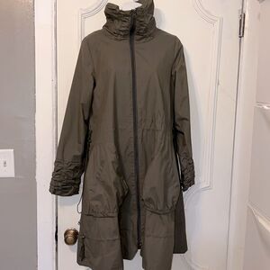 COP COPINE Olive Green Long Trench Coat-42/L